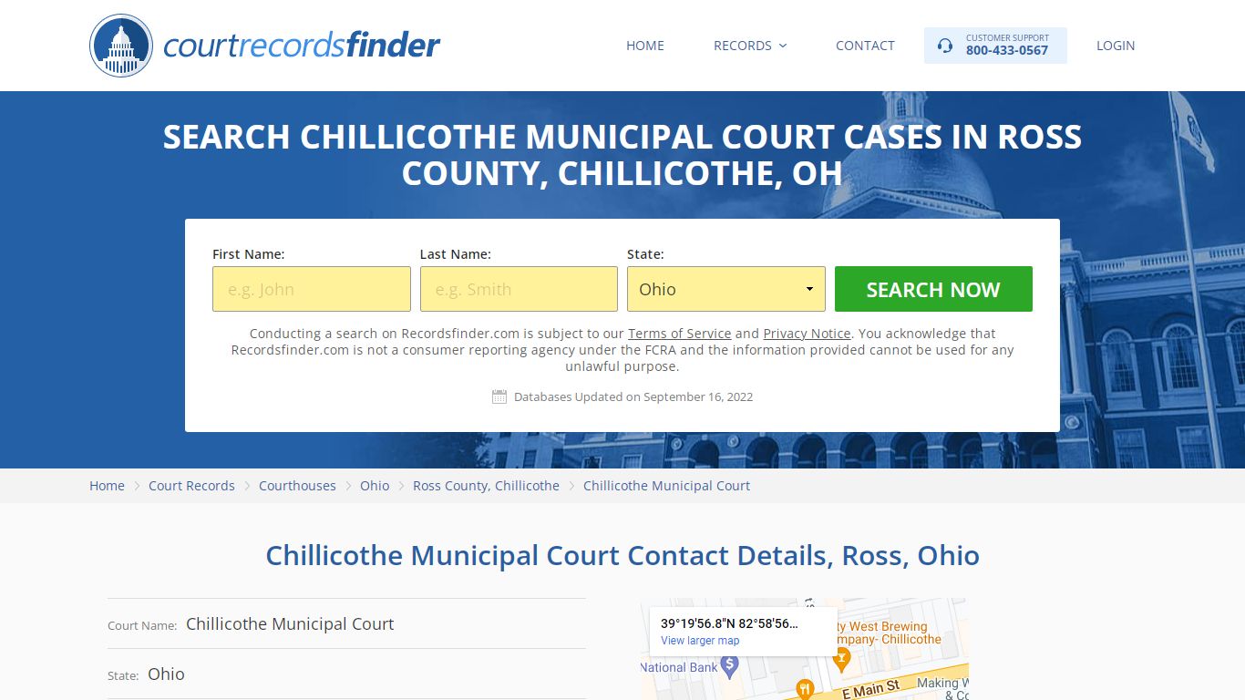 Chillicothe Municipal Court Case Search - RecordsFinder